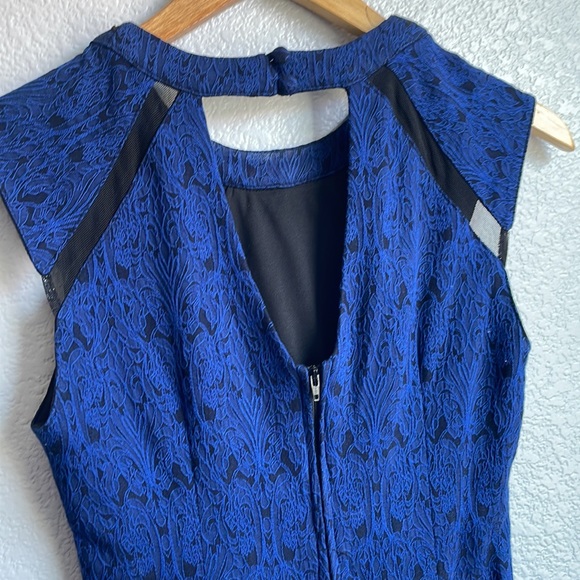 Bisou Bisou Blue and Black Dress - Picture 5 of 9